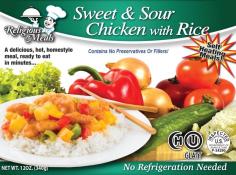 Kosher Religious Meals Sweet & Sour Chicken with Rice 12 oz
