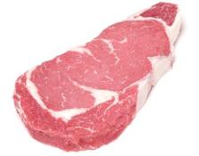 Glatt kosher rib eye steak