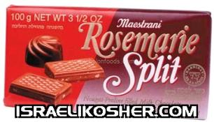 Rosemarie split chocolate bar