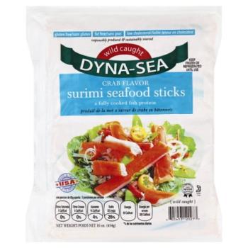 Kosher Dyna Sea Surimi Seafood Sticks (Crab Flavor) 16 oz