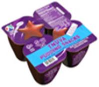 Kosher Tnuva Low Fat Chocolate Pudding Snacks 4 Pack