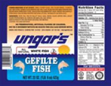 Kosher Ungar';s Gefilte Fish All Natural 22 oz