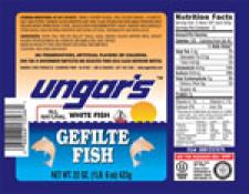 Kosher Ungar's Gefilte Fish All Natural 22 oz