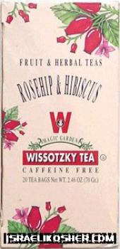 Wissotzky rosehip & hibiscus herbal tea
