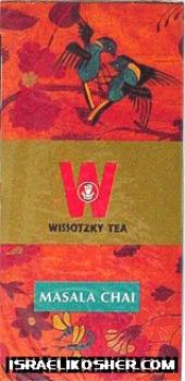 Wissotzky masala chai tea kosher for passover