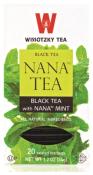 Kosher Wissotzky Black Tea with Nana Mint Tea 20 Bags - 1.2 oz