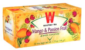 Kosher Wissotzky Mango and Passion Fruit Herbal Tea 20 Bags - 1.55 oz